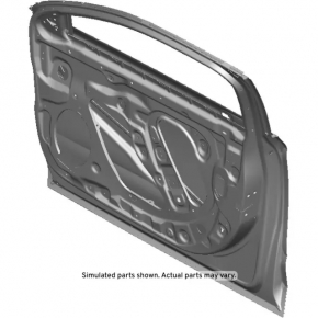 Door bare front right Chevrolet Impala 14-20 without molding, black GBA, dented, bumps,
