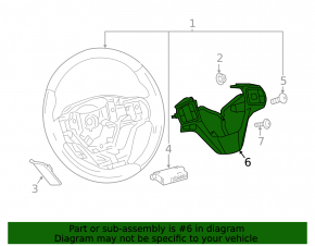 Toyota Sienna 15-20 Steering Wheel Controls Assembled