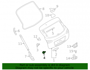 Nissan Rogue 14-20 Tailgate Bumper
