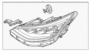 Left front headlight Hyundai Sonata 20-23 LED