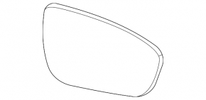 Right side mirror assembly for Nissan Rogue 2014-2016 SL, Platinum JP built, heated, memory, turn signal, camera