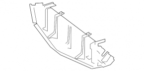 Lower radiator deflector Mercedes W212 14-16 3.5