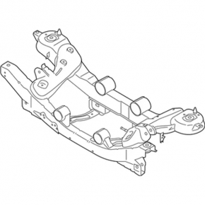 Lincoln MKC 15-19 AWD Rear Subframe, Rusty