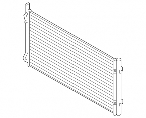 Air conditioning condenser radiator Jaguar E-Pace 18-21 2.0