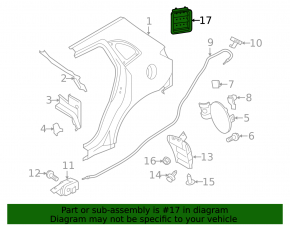 Left air vent shield for Mitsubishi Outlander Sport ASX 10-23