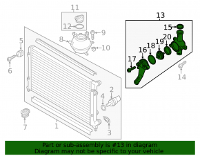 Thermostat housing VW Beetle 12-14 2.5