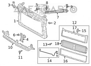 TV panel radiator VW Jetta 19-24