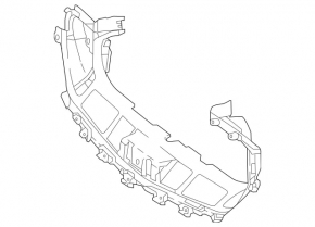 Radiator grille deflector Mercedes W213 E 17-20 AMG pkg