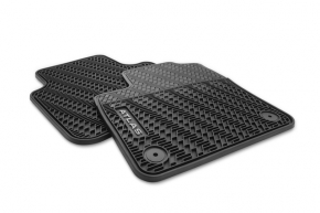 Front left floor mat for VW Atlas 18-25, black cloth