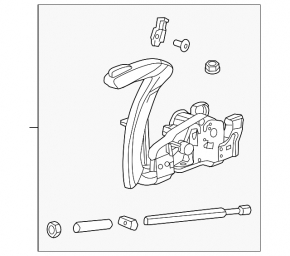 Buick Encore 13-19 Parking Brake Lever Black