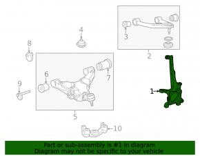 Front right axle shaft for Lexus LX 22-26