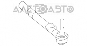 Steering rod with tip left Lexus LS500 18-20