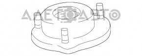 Front right shock absorber support for Lexus RX350 RX450h 10-15
