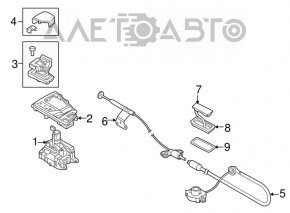 Gearbox shifter Audi Q7 16-19