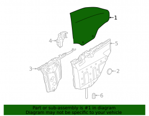 Rear right window BMW 4 F33 14-20 convertible