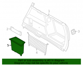 Trunk pocket left BMW X1 F48 16-22