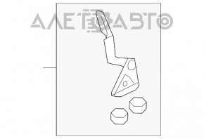 Right hood hinge for Toyota Rav4 06-12