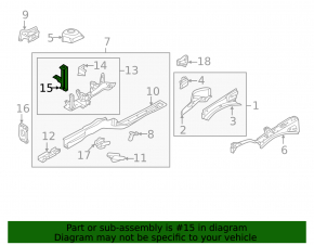 Left eyelash TV bracket for VW Beetle 12-19