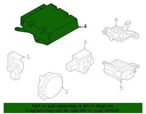 SRS airbag module, airbag computer, Audi A3 22-24
