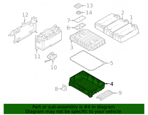 BMW X5 F15 16-18 Plug-in Battery Housing Lower Part