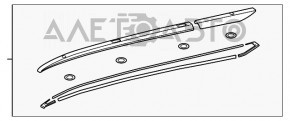 Roof rails Toyota Highlander 14-19
