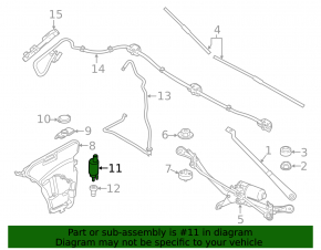 Windshield washer motor BMW X7 G07 19-