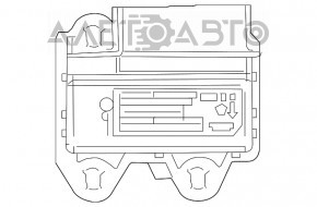 SRS airbag module computer airbags Jeep Cherokee KL 16-18