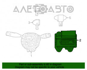 SRS airbag module computer airbags Jeep Cherokee KL 16-18
