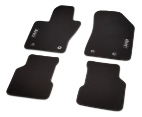 Jeep Compass 17-24 rear left interior mat, black, for cleaning