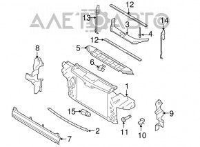 TV panel radiator Audi Q3 19-23