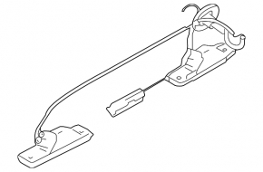 Subaru Outback 10-14 Trunk Door Number Light Without Button
