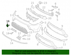 Plug towing hook front bumper Kia Soul 14-16 prerest