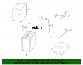 Positive battery terminal Lexus RX400h 06-08