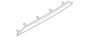 Central trunk lid trim for Porsche Cayenne 19-23