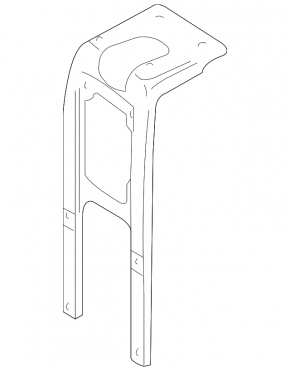 Mercedes X164 GL W164 ML Hood Lock Plate