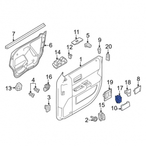 Front left seat memory buttons Ford Flex 09-19 prerest