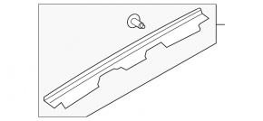 Rubber seal for Ford Escape MK3 13-19 upper trunk door