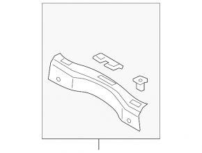 Ford Fusion mk5 17-20 boot opening trim scratch