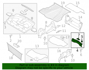 Ford Fusion mk5 17-20 boot opening trim scratch