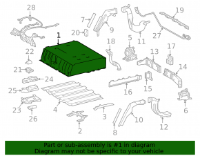 Battery VVB assembly Toyota Prius 50 Prime 17-18