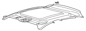 Lincoln MKZ 17-20 Headliner Panoramic Gray