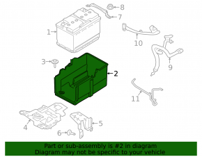 Battery tray Ford Escape MK4 20-24