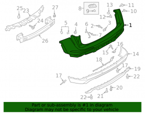Lincoln Corsair 20-26 rear bumper for parking
