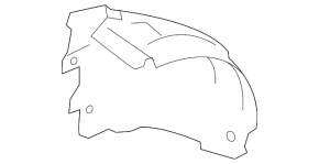 Front left rear fender liner for Land Rover Range Rover Evoque 19-23