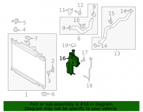 Mazda CX-3 16-20 2.0 Coolant Expansion Tank