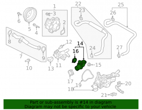 Mazda CX-5 Cooling System Tee 17-