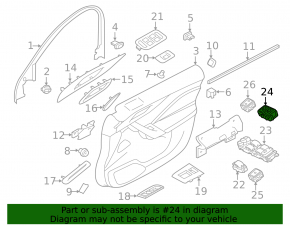 Front Left Seat Memory Buttons Jaguar F-Pace X761 17-20