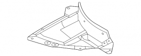 Front left fender liner, front part, Mazda CX-50 24-26