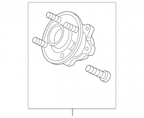 Rear left hub Chevrolet Spark 16-22