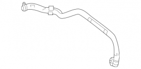 Cooling system pipe Mercedes GLS-class X166 15-19 3.0
